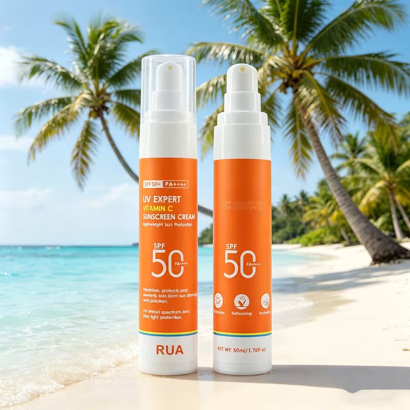 Vitamin C Sunscreen for Face and Body, Non-Greasy, Sweat- & Water-Resistant, Ideal for Outdoor Activities on Sunny Days